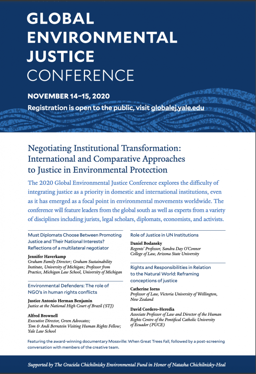 “Global Environmental Justice Conference” (Yale School of the