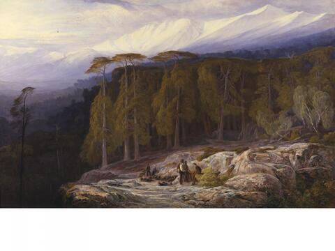 Edward Lear, The Forest of Valdoniello, 1869, Oil on canvas, Yale Center for British Art, Paul Mellon Collection