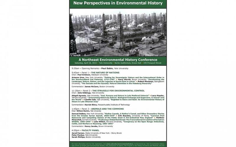 "New Perspectives in Environmental History," Spring 2015