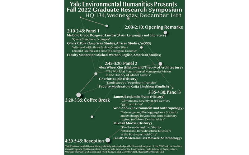 "Environmental Humanities Symposium," Fall 2022