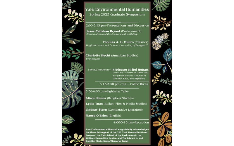 "Environmental Humanities Symposium," Spring 2023