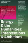 “Energy and the Humanities: Interventions and Ambitions” Poster
